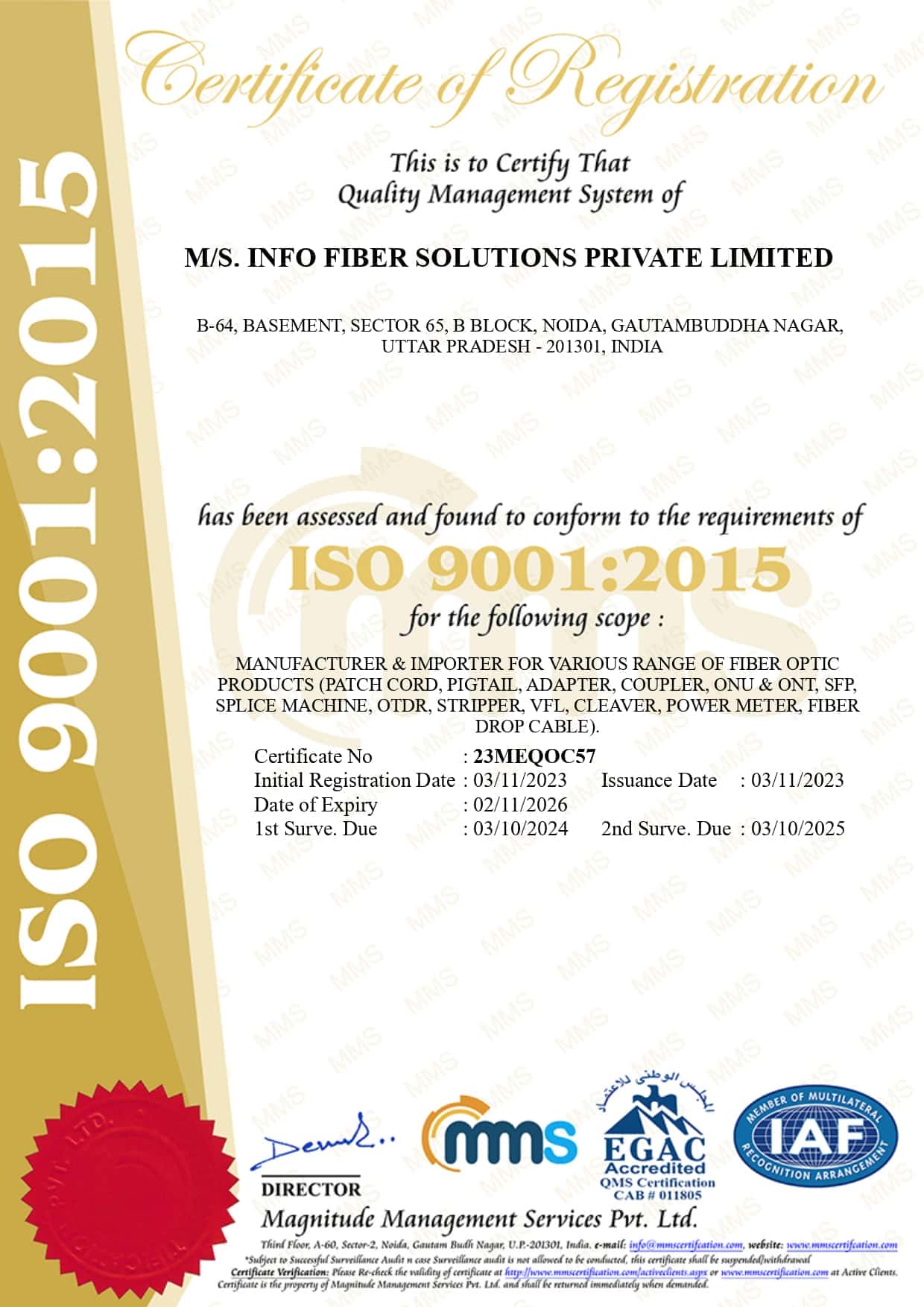 Corporate Accreditation Certificate
